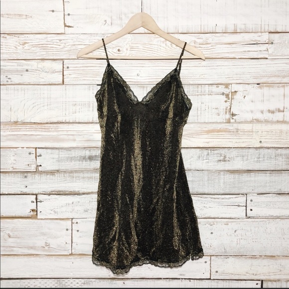 Victoria's Secret Other - Victoria’s Secret Vintage Metallic Lace Nightie